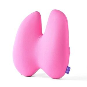 Cushion Lab Back Relief Lumbar Pillow Pink Ergonomic Lower Back Support Cushion
